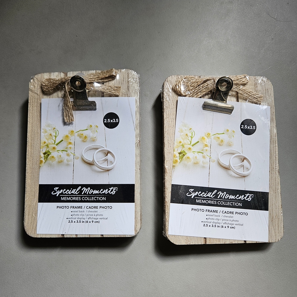 Special Moments Mini Wooden Photo Frames - Natural